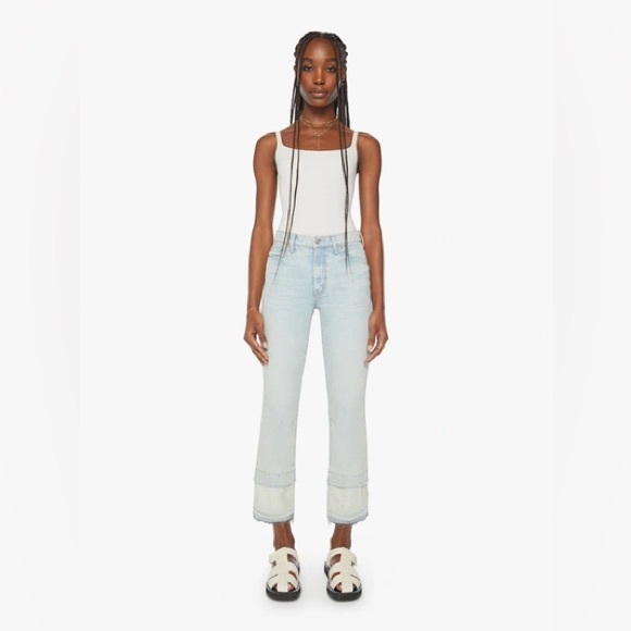 MOTHER Denim - NWT Mother Superior The Insider Double Double Hover Jeans in Sideways Size 27